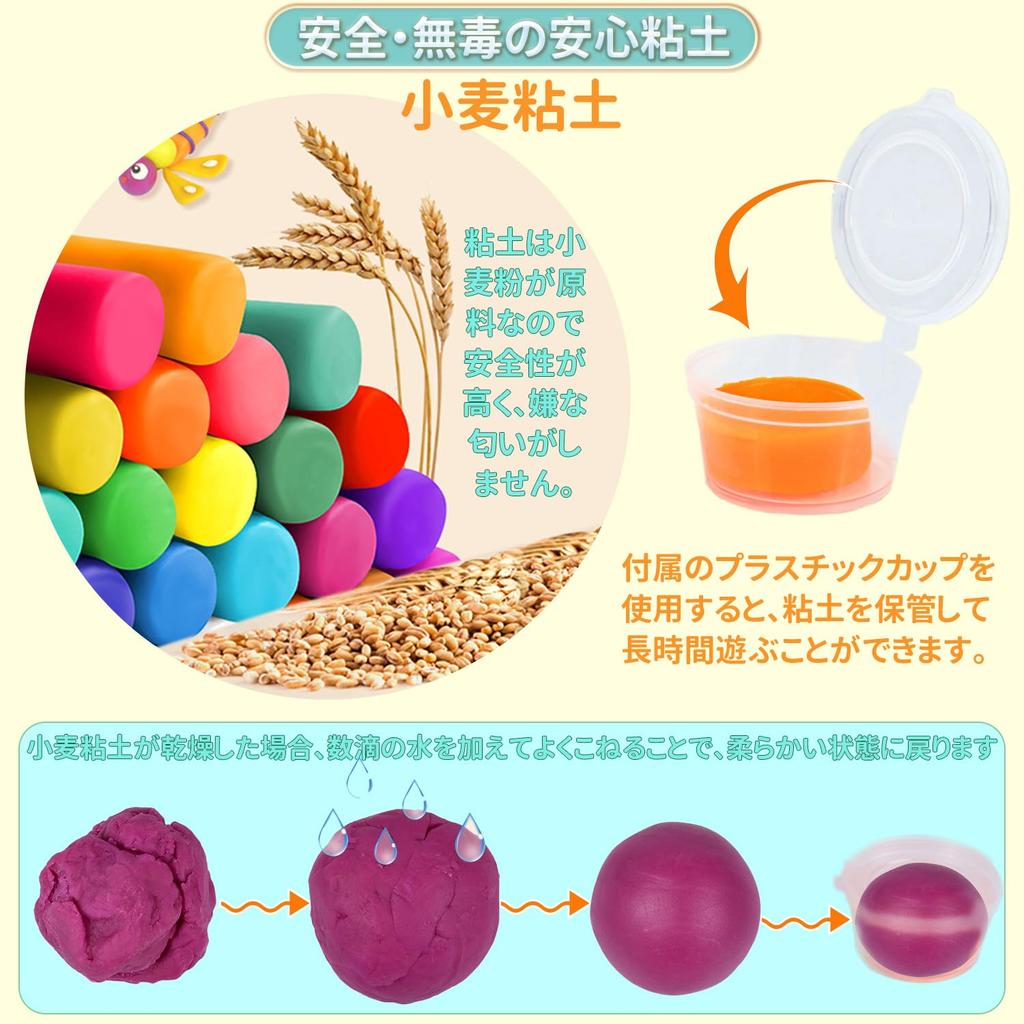 Jecimco Слайм Кристальная глина DIY Глина Глина Игрушка для лепки Ручная работа Подарок на день рождения для мальчиков и Слайм Крытый Пшеничный Роскошный Набор Набор, Набор, Дети, Инструменты, Девочки,