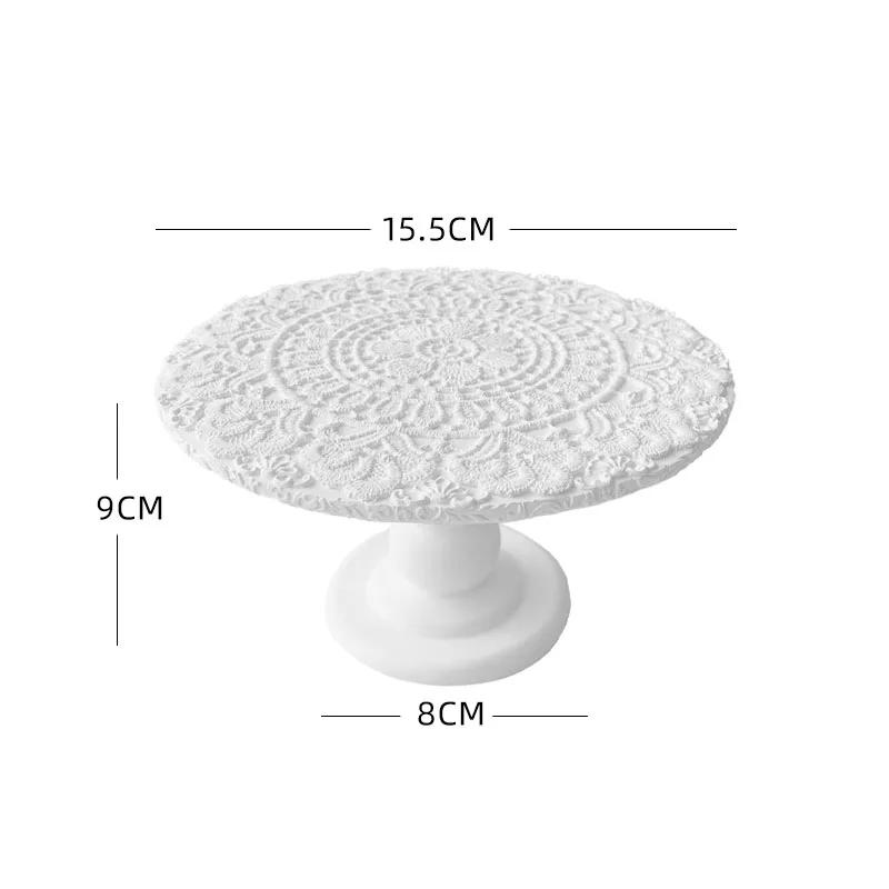 Photography Jewelry Display Shelf Creative Gypsum Round Relief Tray Counter Jewelry Display Shelf Photography Display Props