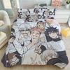 Jujutsu Kaisen Bettwäsche Set Japan Anime Satoru Gojo Bettbezug Zuhause Benutzerdefinierte Bettdecke Abdeckung Einzelne Queen Bett Abdeckung Se