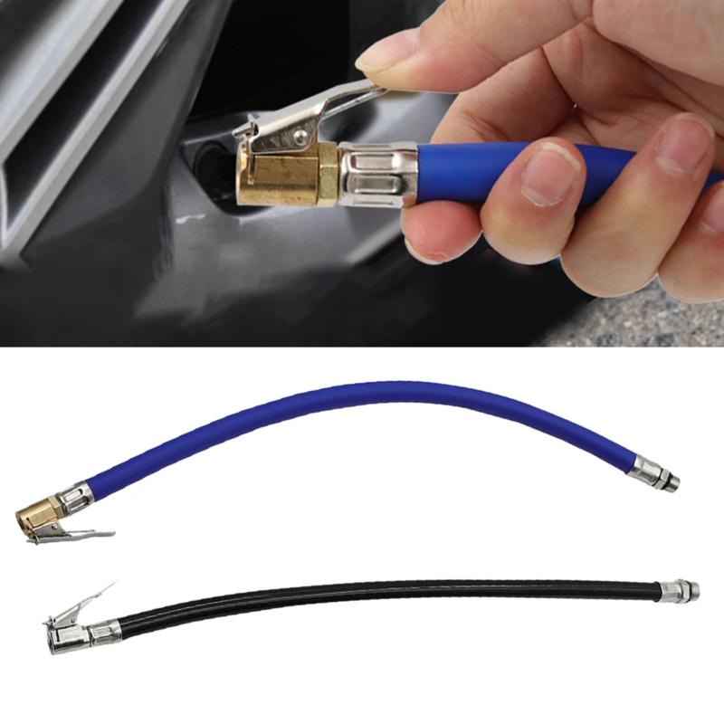 For Air Compressors Inflatable Tube 14.56Inch Anti-explosion Black Blue Inflatable Tube Car Tire Inflstor Hose