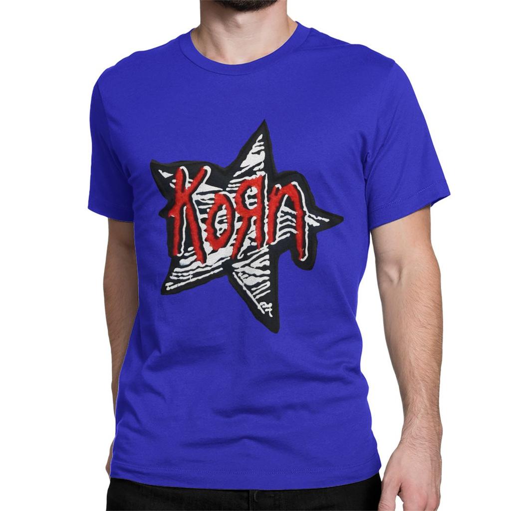 Novelty Korn Music Band T-Shirt for Men Women Pure Cotton T Shirts Nu Metal Neidermeyers Short Sleeve Tees Plus Size Clothing