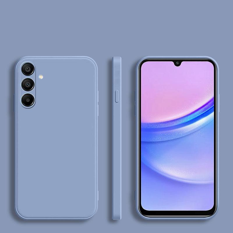 Square Liquid Silicone Phone Soft Case For Samsung Galaxy A55 A35 A25 A15 A05 A14 A24 A34 A54 A33 A53 A73 A32 A13 A23 5G Cover