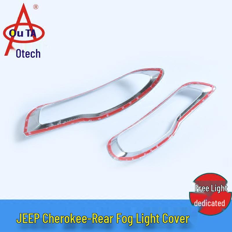 Otai Rear Fog Light Frame & Front Fog Light Cover for 13-18 Jeep Cherokee: Modification Accessories.