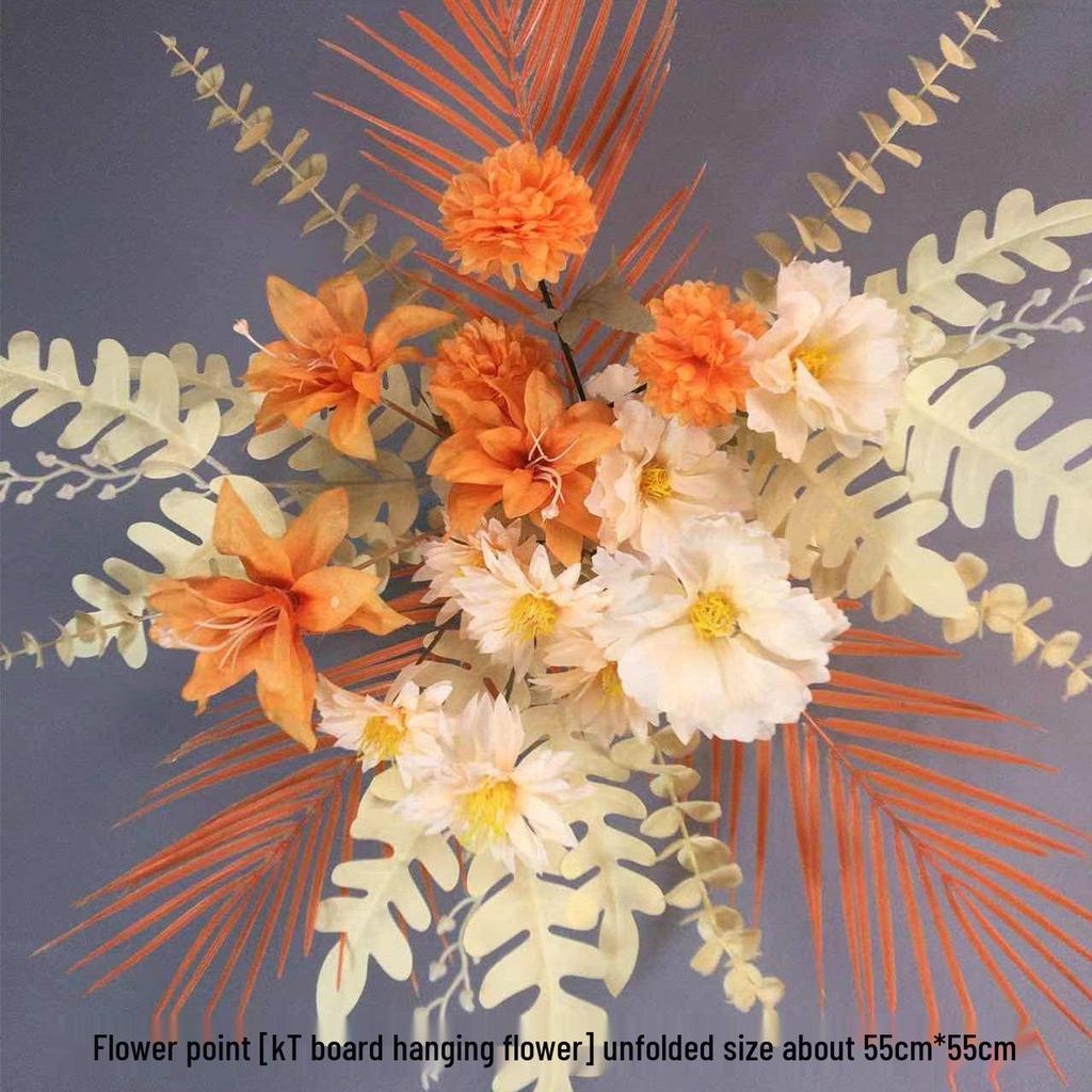 Großes Seidenblumen Hochzeitsgang & T-Bühnen Dekorationsset