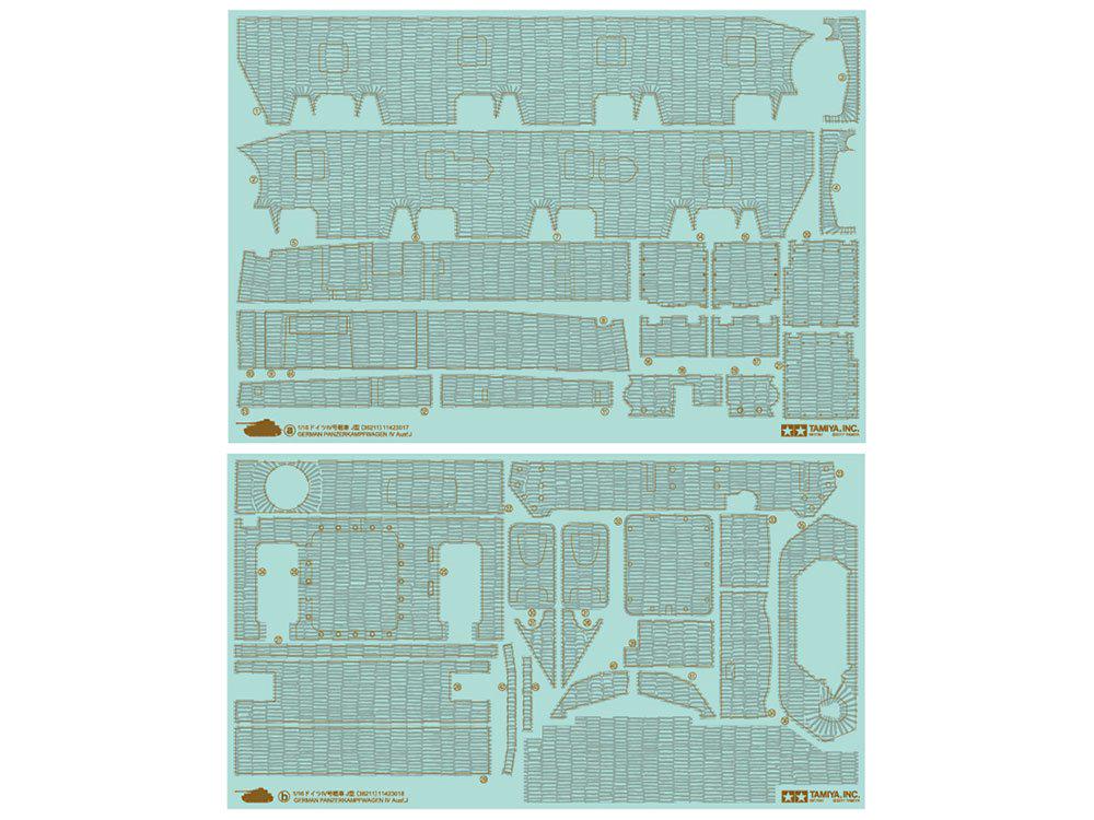 Tamiya Big Tank Series 11 German Panzer IV J Single Motorized Plastic Model Kit 36211 1/16 No. Ausf.