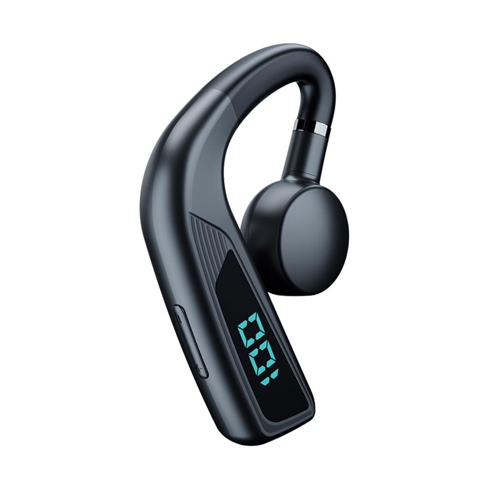 V18 Bone Conduction Headphones Bluetooth5.0 Earbuds With Earhooks With LED Digital Display Business Wireless Earphone For Phones