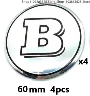 Modified Bonnet Hood or Rear Trunk or Hubcap B Logo Emblem Badge Sticker for BRABUS W213 W204 W205 W254 W210 W211 W220 W464 W253