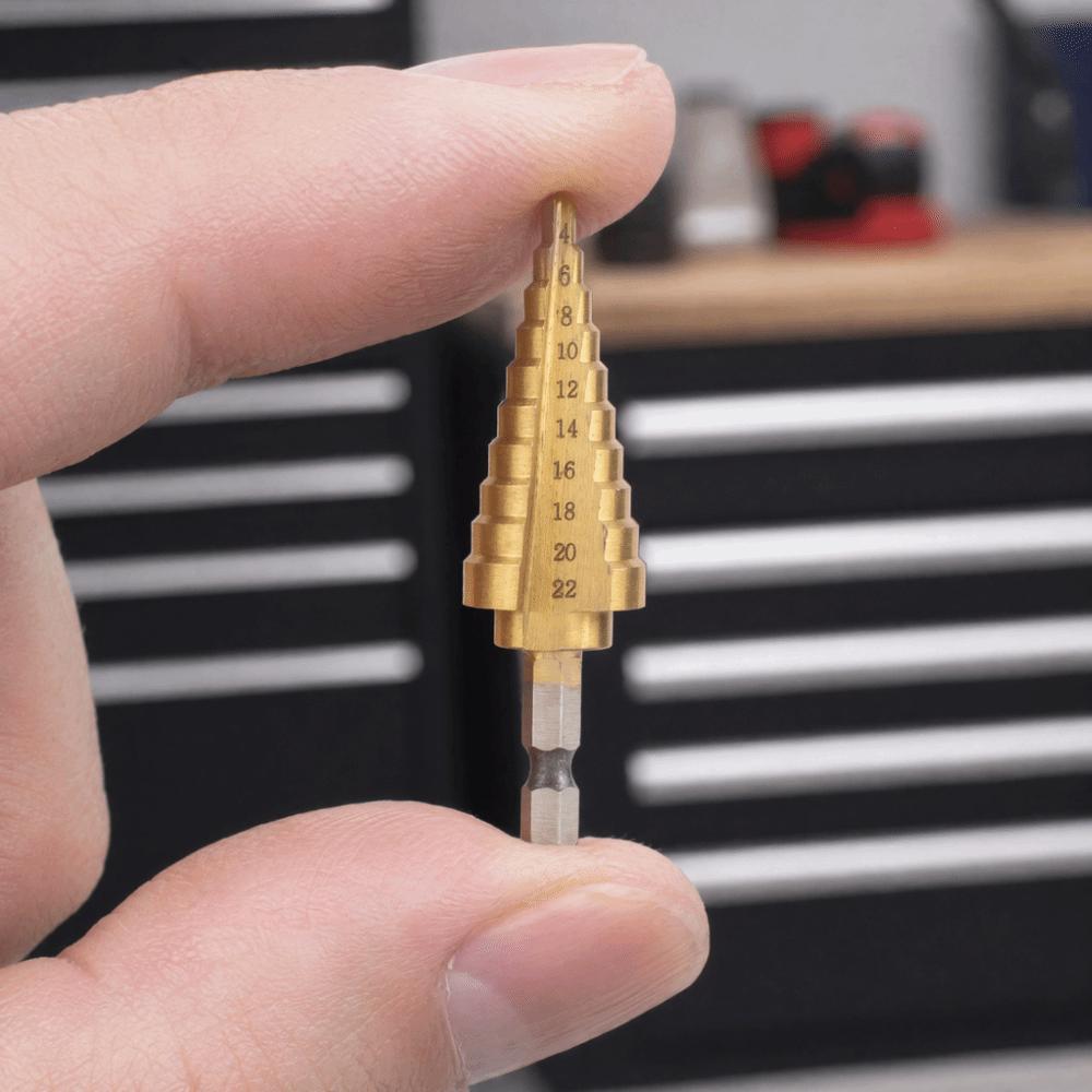 Hex Shank Step Drill Bit High Speed Steel Power Tools Durable Cone Bits  Metal