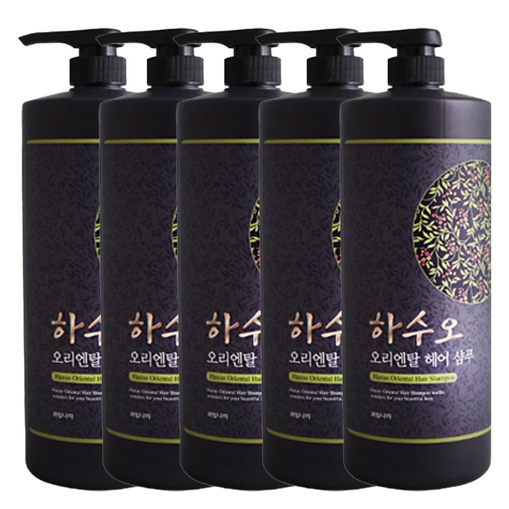 Fruitland Family Good Travel Foaming Hair Gift Set He Shou Wu Oriental Shampoo 1.5L 5 Pcs