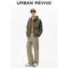 UR Men's Plaid Oversized Hooded Drawstring Jacket