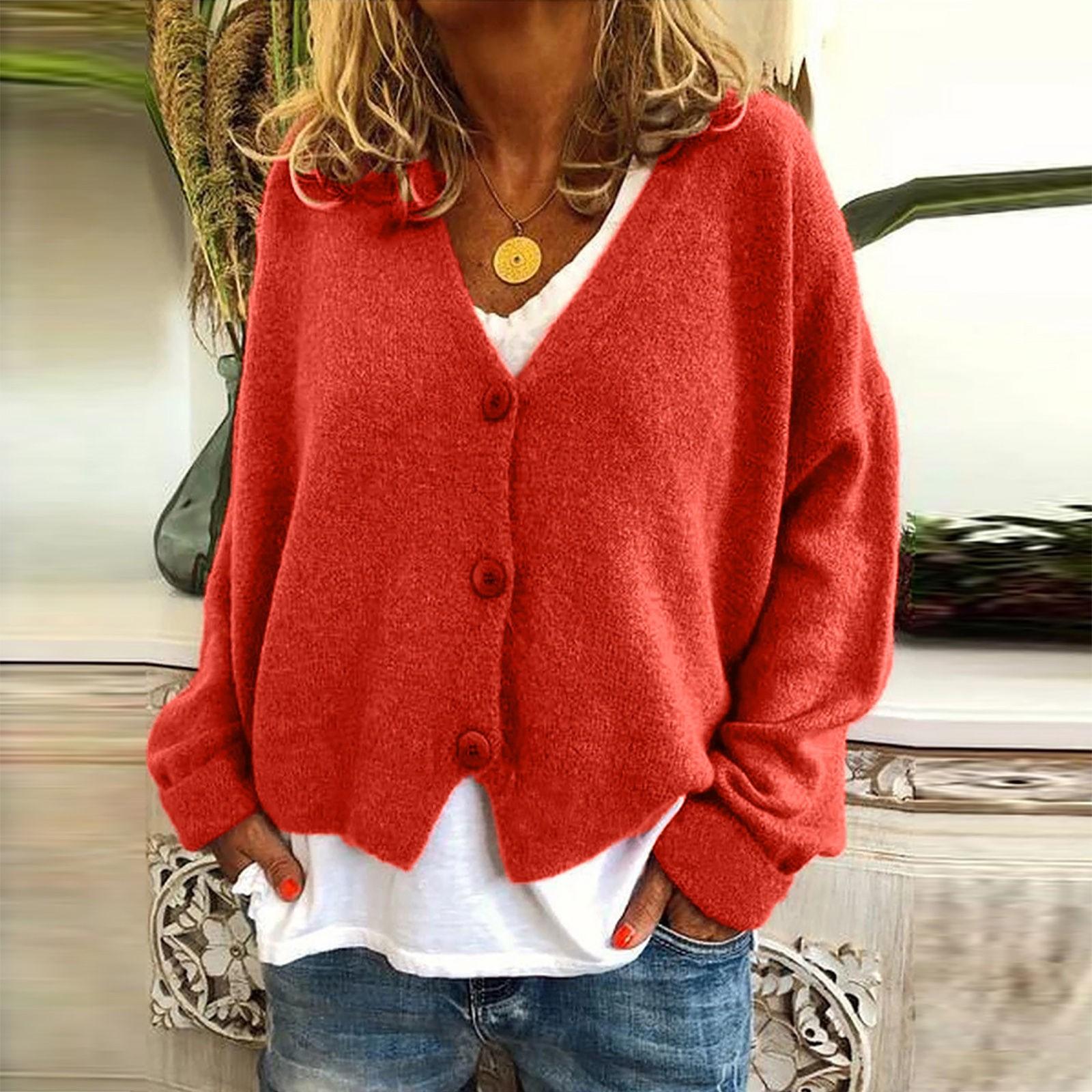 

Женский однотонный кардиган ярких цветов с открытой передней частью, повседневное пальто с длинными рукавами L оранжевый