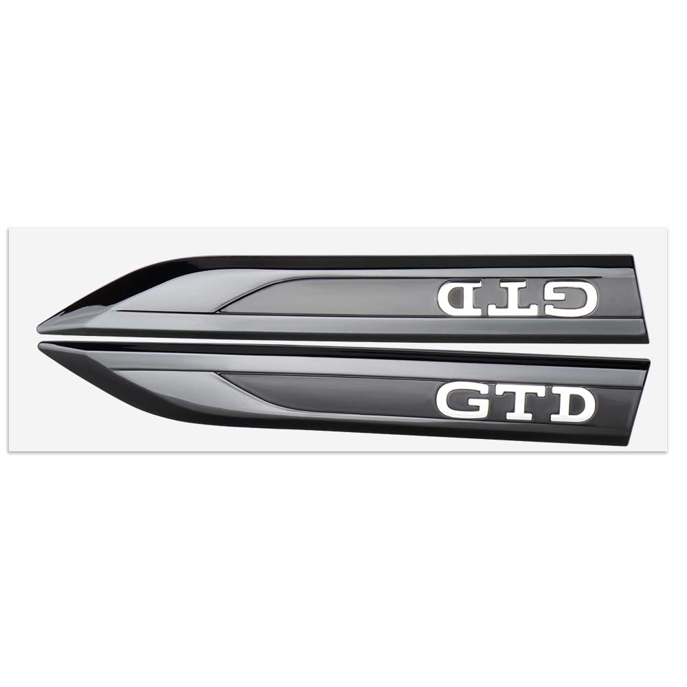 2PCS NEW  ABS Car Fender Side Badge Emblem Sticker Decal For Polo GOLF Sagitar Jetta Bora Lavida Tiguan Passat Santana