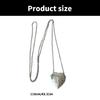 Trendy Crossbody Purse Necklace Adjustable Length Heart Pendant Neckchain Choker for Individualistic Fashion Lovers