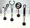 28 Kinds SM Women's Stainless Steel Breast Clip Nipple Clamps Gravity Ball Weight Pendant Traction Stimulator Adult Toys 18