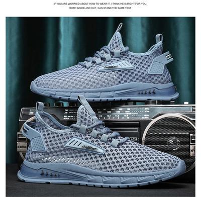 Zapatos de Malla Hueca Transpirables Finos de Verano para Hombre, Deportivos y Casuales, Tendencia de Verano