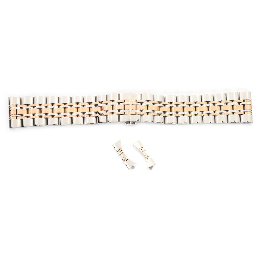 24mm Stainless Steel Watch Strap Replacement Watch Band Strap Accessory for WatchmakerRose Gold