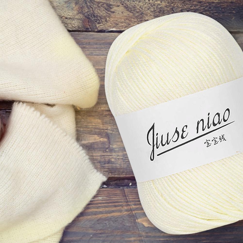 6-strand Pure Cotton Thin Yarn for Crochet Hand Stitching Knitting Baby Threads