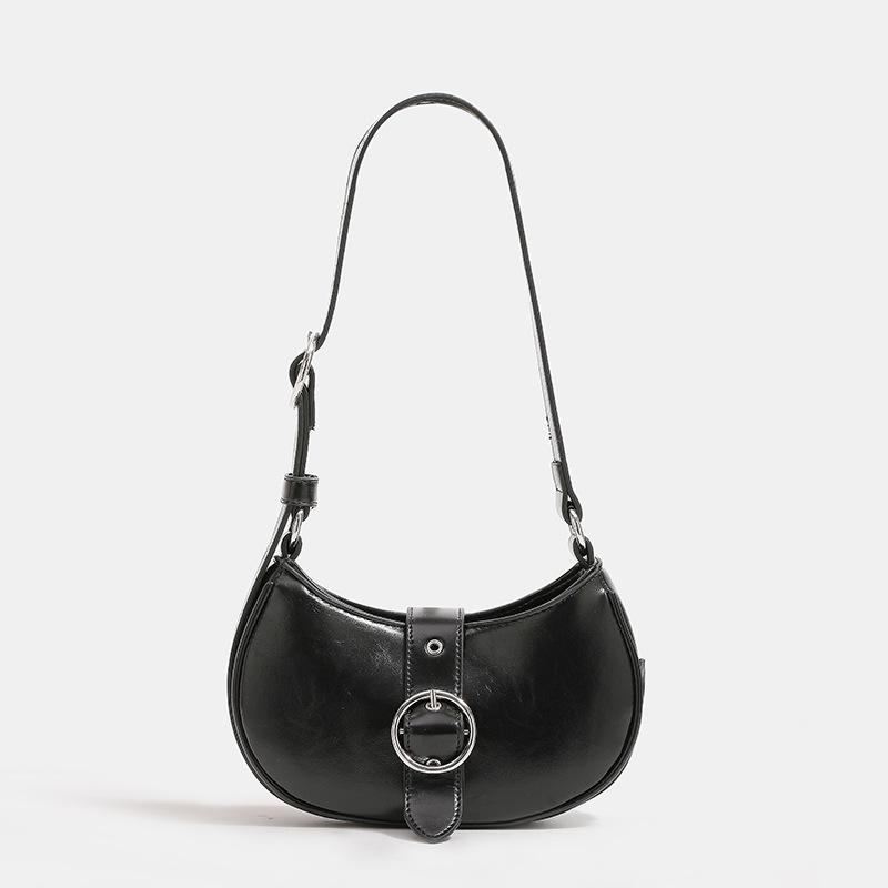 

Модні жіночі сумки на плечі під пахвами Дизайнерські сумки під пахвами Плісирована підсідлова сумка Однотонна сумка-месенджер Сумка-гаманець Бродяги Сумки Y2K чорний