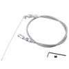 36" Throttle Gas Cable Kit Stainless Steel Braided For 97-07 Chevrolet/Chevy LS1 Engine 4.8L 5.3L 5.7L 6.0L Silver