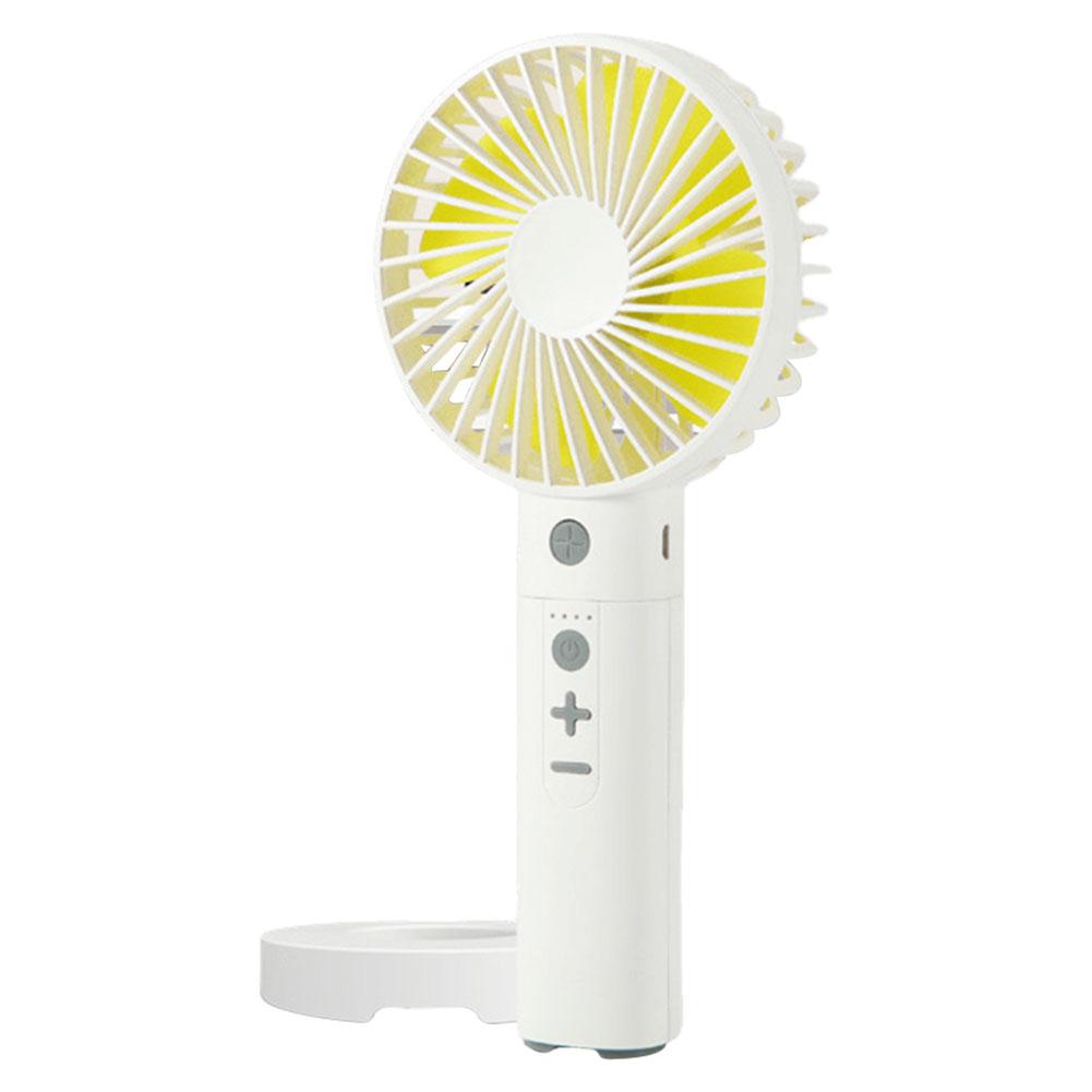 

Мини-ручной вентилятор с USB-перезаряжаемым персональным вентилятором, 4000 мАч, электрическим вентилятором со светодиодной подсветкой, динамиком BT и внешним аккумулятором для путешествий на открытом воздухе жёлтый
