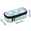Pencil Bag Multi Compartment 300D Polyester Zipper Closure with Mesh Pocket Removable Divider and Pen Slots for Boys Girls