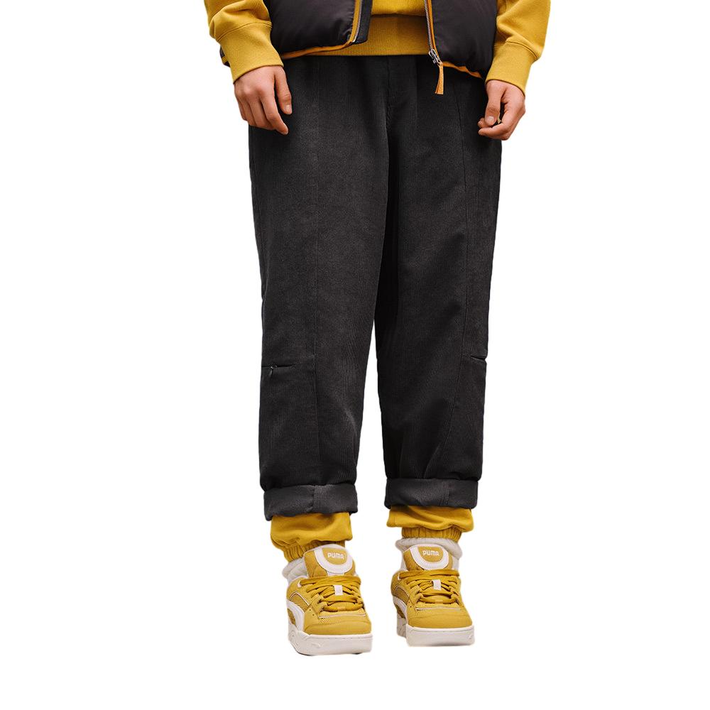 Puma Mmq Woven Pants Solid Color Mid Waist Casual Pants Unisex Bottoms Charcoal 623055-13