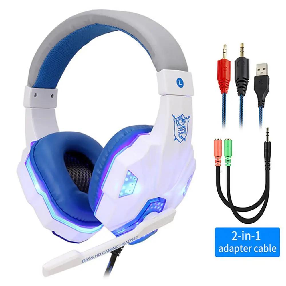 

Professional LED Gaming Headset with Microphone for PC PS4 PS5 Xbox - Stereo Bass Sound And Gift Option