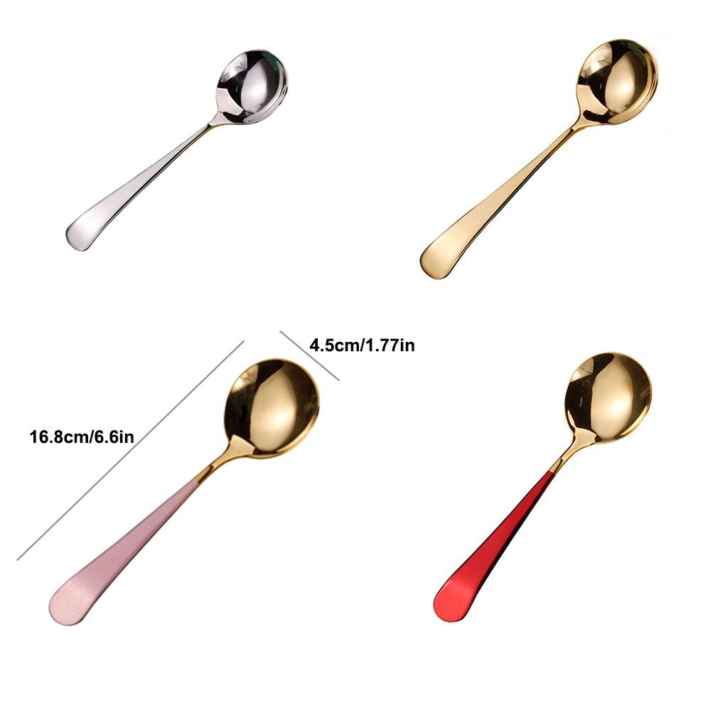 Lžíce Nerez Zaoblená Dlouhá rukojeť Lžičky Rukojeti Opakovaně použitelná Péče Síto Restaurace Kuchyňské nářadí Polévková kaše