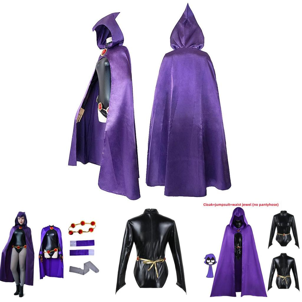 Stunning Anime Teen Titan Raven Costume For Cosplay And Themed Parties