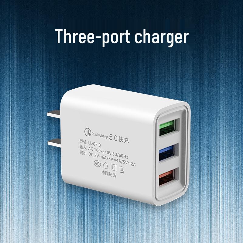 Universal Fast Charging Multi-Port USB Charger for Android, Huawei, Xiaomi, Vivo, and OPPO Devices