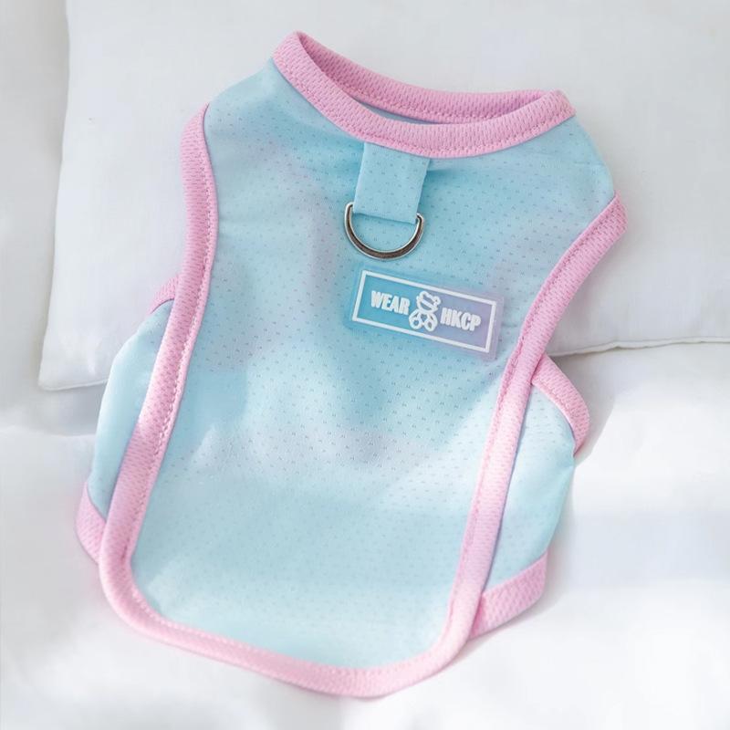 New summer puppy dog clothing cool ice silk vest thin breathable teddy than bear cat pet dog clothes