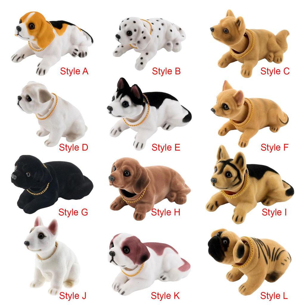 Dog Figurine for Vehicle Dashboard, Interior Accessories for Pet Lovers, Gift for Office Space