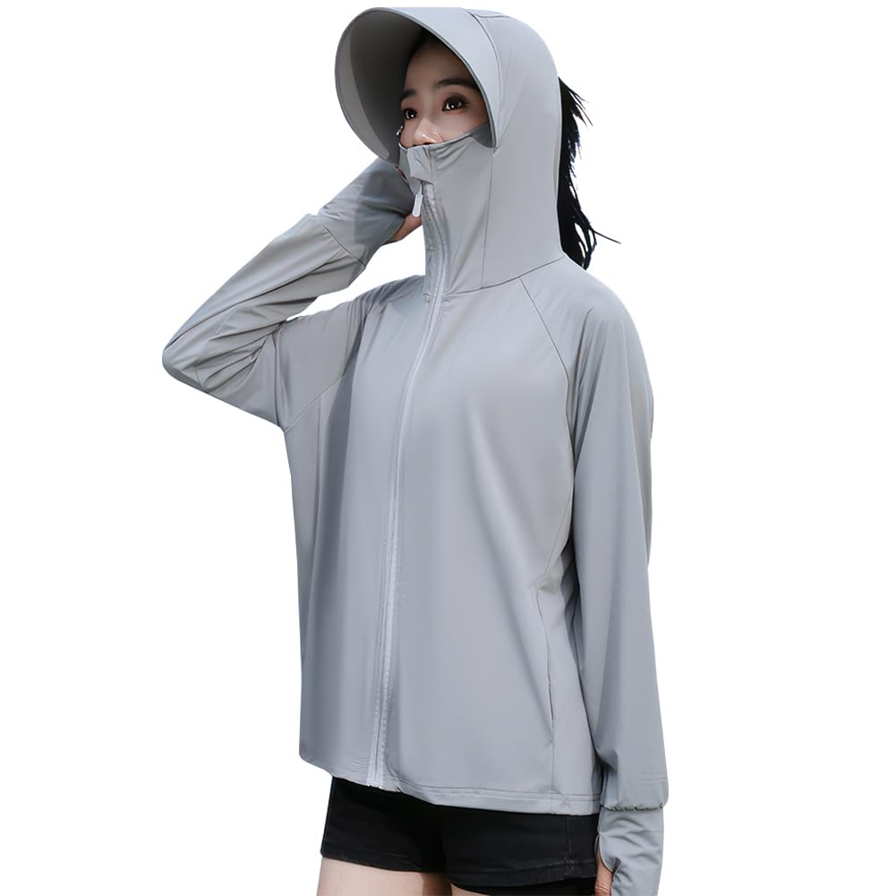 UV Sun Cool Quick Long Summer UV Protection [Goodfeel] Women's Rashguard, 99% Protection, UPF50+, Hoodie, Protection, Material, Breathable, Drying,
