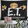 E.T. The Extra-Terrestrial Tapestry Wall Hanging Classic Sci Fi Movie Decor for Bedroom Game Room Man Cave Gift