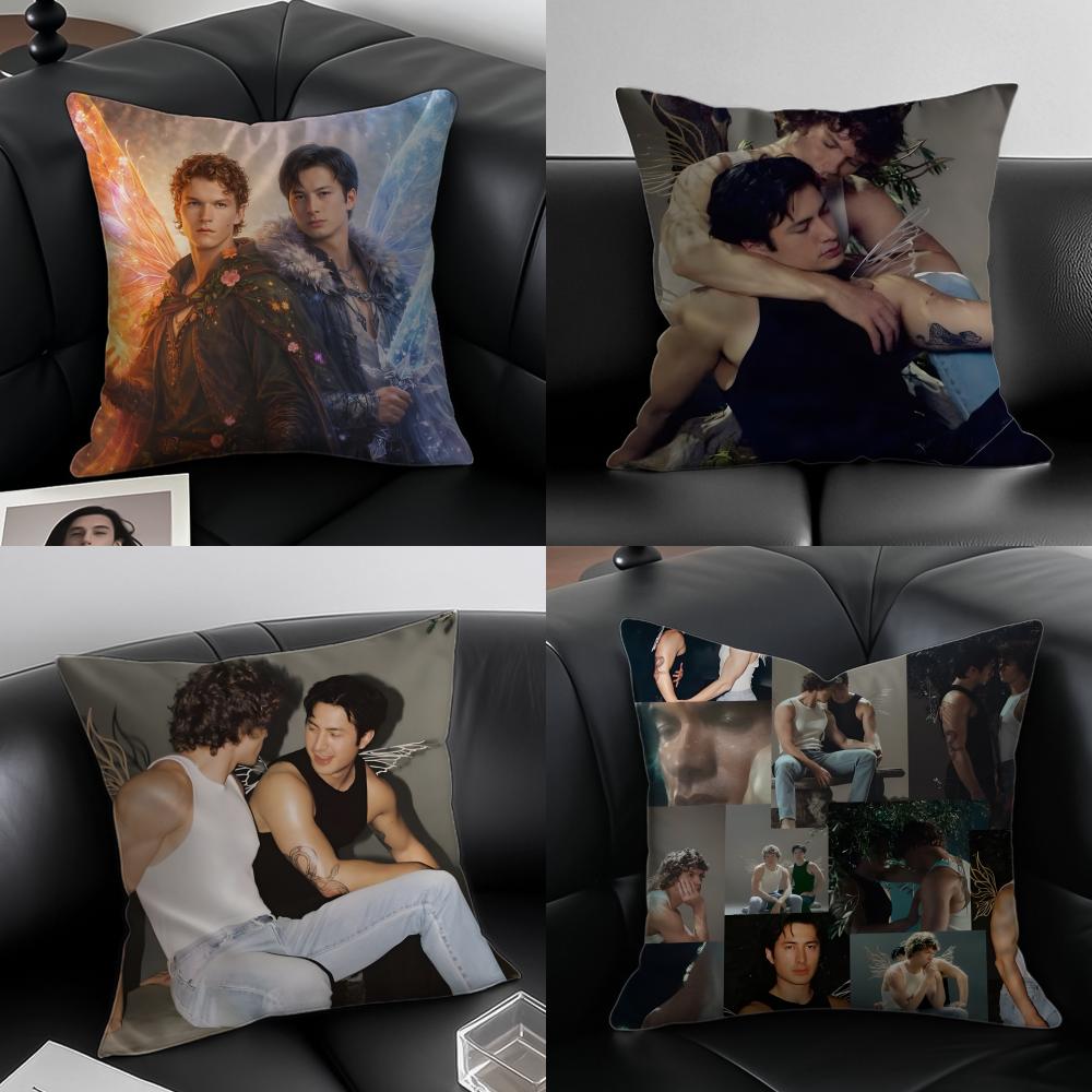 Schöne EEmber und IIce TV CP Cushion Abdeckung Kissenbezug Milbenschutz Unsichtbarer Reißverschluss seidiger Plüsch Kissen