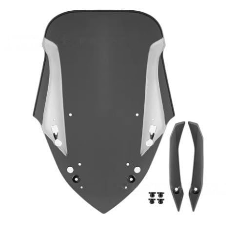 Klivex Motorcycle Front Windshield Windshield Acrylic Shockproof Compatible with NMAX125 чёрный