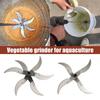 Vegetable Shredder Heavy-Duty Lawn Mower Blade Set Rust-Resistant Steel Sharp Agricultural Grass Grinder