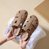 Fashion Hollow Flats Mules Shoes Women's Slippers Platform Casual Sandals Woman Flip Flops 2025 Summer Beach Slides Comfort Sandalias
