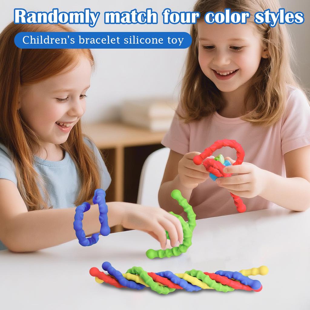 Novelty Gadget Textured Sensory Bracelets Colorful Fidgets For Student Pressure Release Creative Sensory Activity