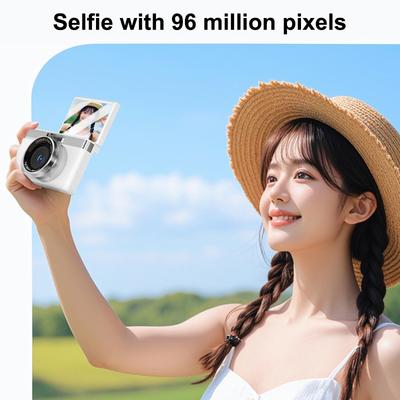 Aparat cyfrowy CCD Podróżny Ekran odchylany o 180° Aparat do selfie 96 MP Autofokus 8x Zoom Podstawowy Aparat dla dzieci Przenośny Aparat na karty