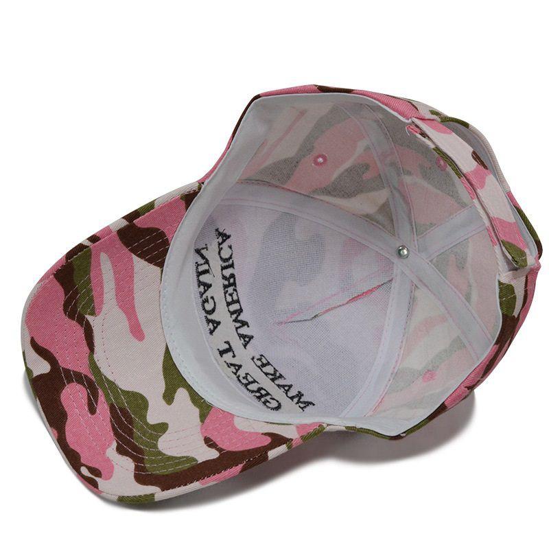 Make Great America Again Donald Trump Hat Digital Camoflage Cap Pink Jungle