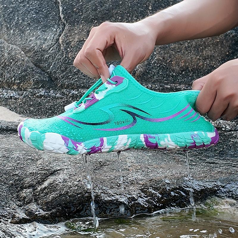 Mens Beach Shoes Non Slip Comfortable Wear-resistant Suitable for Beach Diving Outdoor Camping Hiking River Tracing Shoes Couple