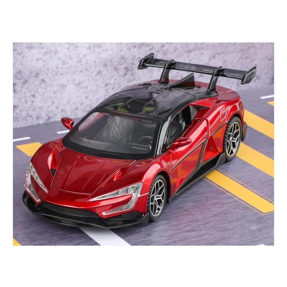 1/32 alloy die-cast BYD U9 sports car model simulation sound and light collection decorations children's toy car boys holiday gifts