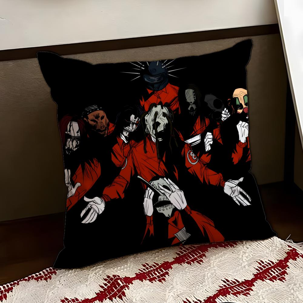 Band SSlipknot Cushion Cover Reversible Soft Durable Pillow Cover Home Car MultiScene Use for Daily Comfort