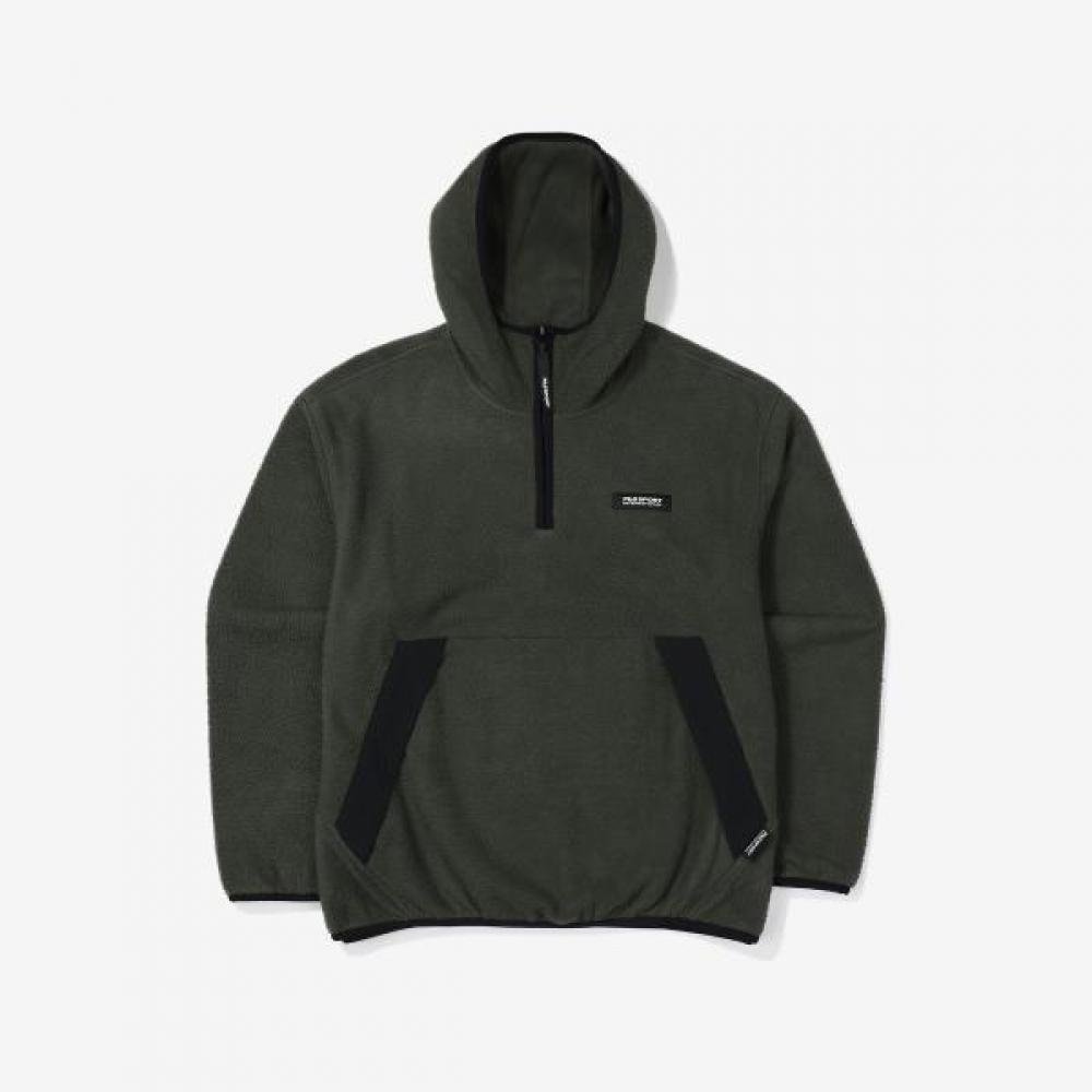 Fila Fleece Half Zip Hoodie olives/95