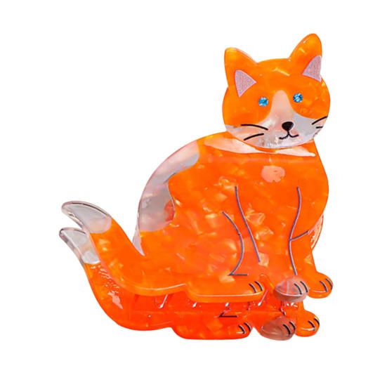 

Hair Clip Cartoon Cat Shape Acetic Acid Back Head Hair Claw Anti-slip Teeth Lightweight Colorfast Large Shark Hair Clamp 3