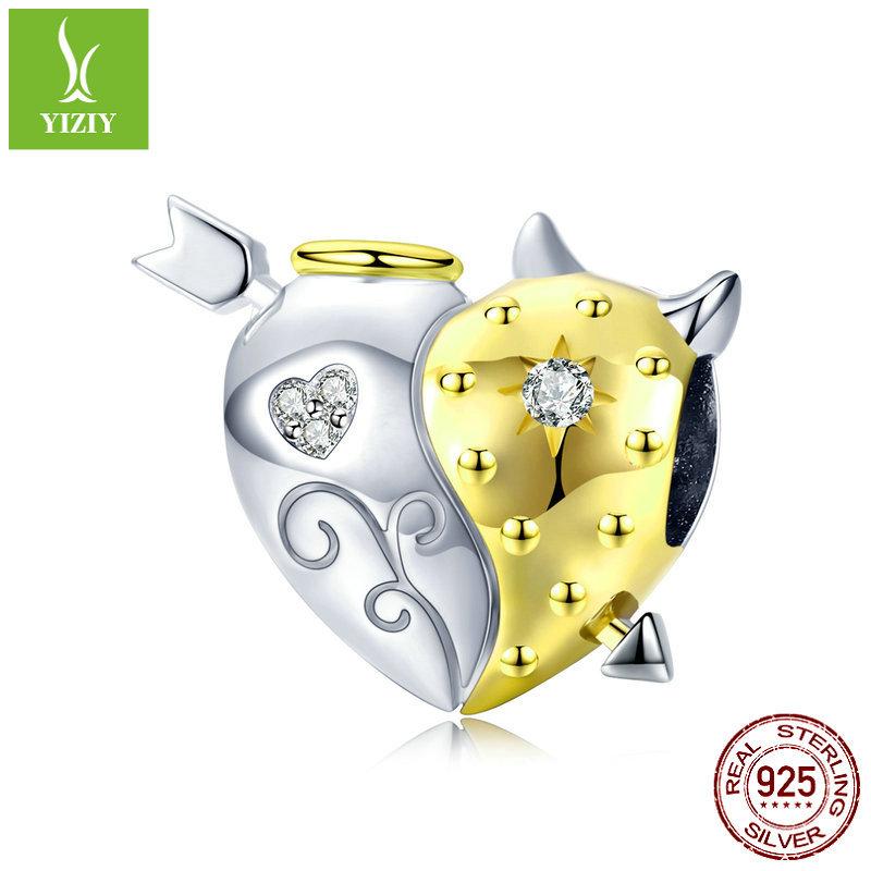 Vergoldetes 925er Sterlingsilberarmband mit Perlen-Accessoires, Love Bee DIY-Perlenanhänger.