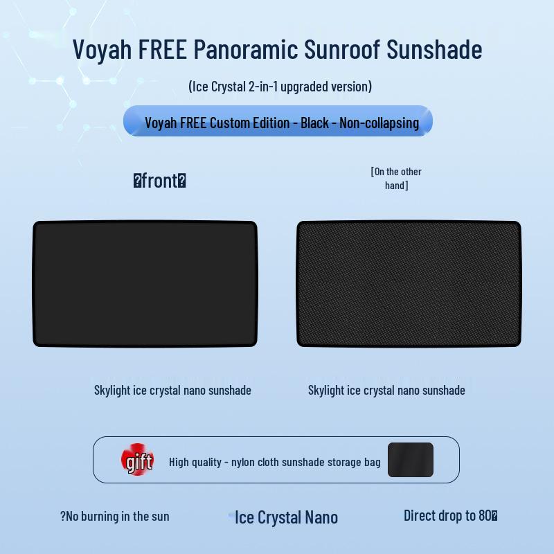 Lantu 2021 FREE Sunroof Ice Crystal Heat Insulation & Privacy Sunshade Board