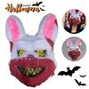 2025 Halloween Cosplay Face Mask Fancy Party Stage Make-up Scary Rabbit Cartoon Head Cover Carnival Costume Prop Masquerade Mask