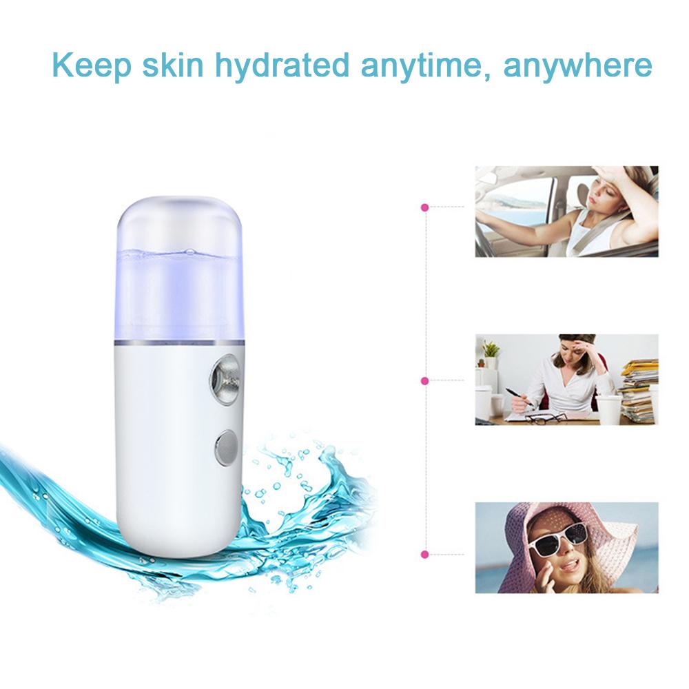 1PCS Wasser Nachschub Gerät USB Lade Spray Gerät Gesichts Luftbefeuchter Tragbare Handheld Gesichts Schönheit Gerät HMM